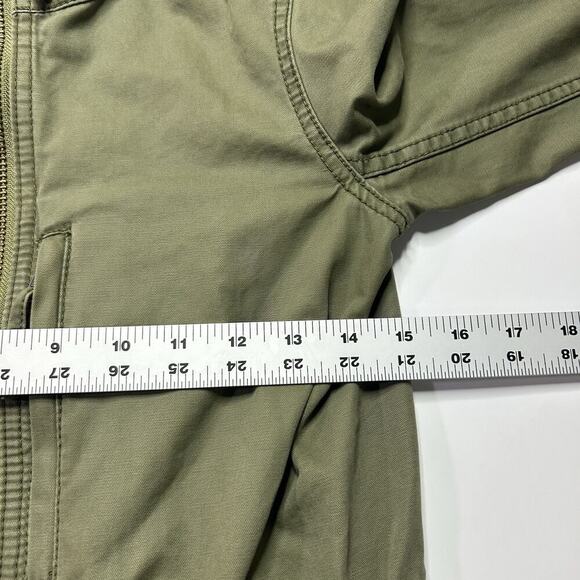 Madewell Fleet Jacket Military Army Green Chore Coat Size XS Canvas Zip Outdoor - Picture 4 of 8